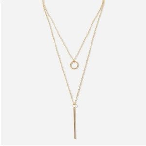 ❣️COMING SOON❣️Bar and Circle Layered Necklace